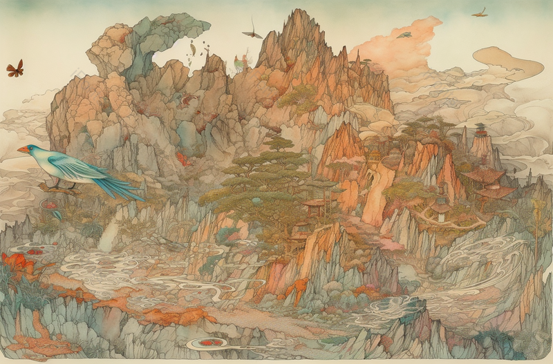 青绿山水意境山水水墨画背景,插画/手绘图,插画/手绘图库,插画/手绘图下载,插画/手绘